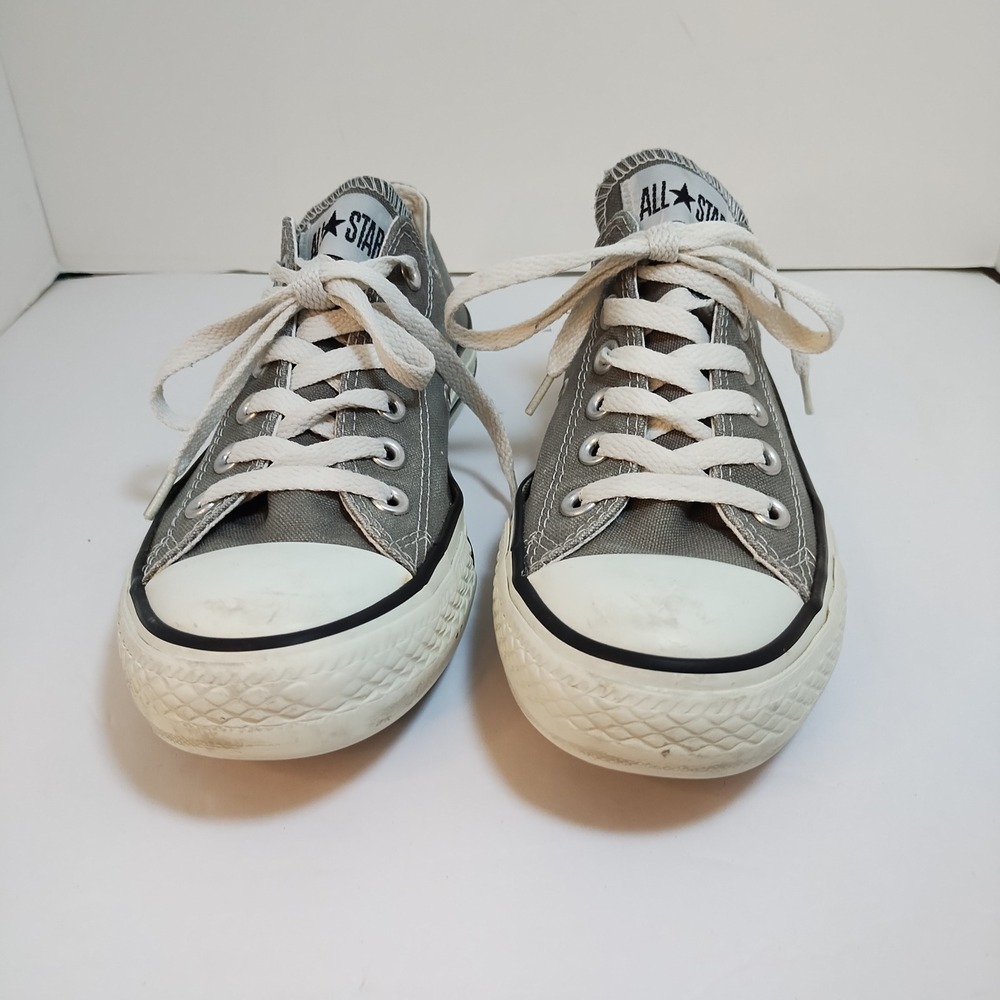 Converse All Star Low Top Gray Canvas Unisex Men 5 Women 7 Sneakers Casual Shoes - Picture 3 of 14